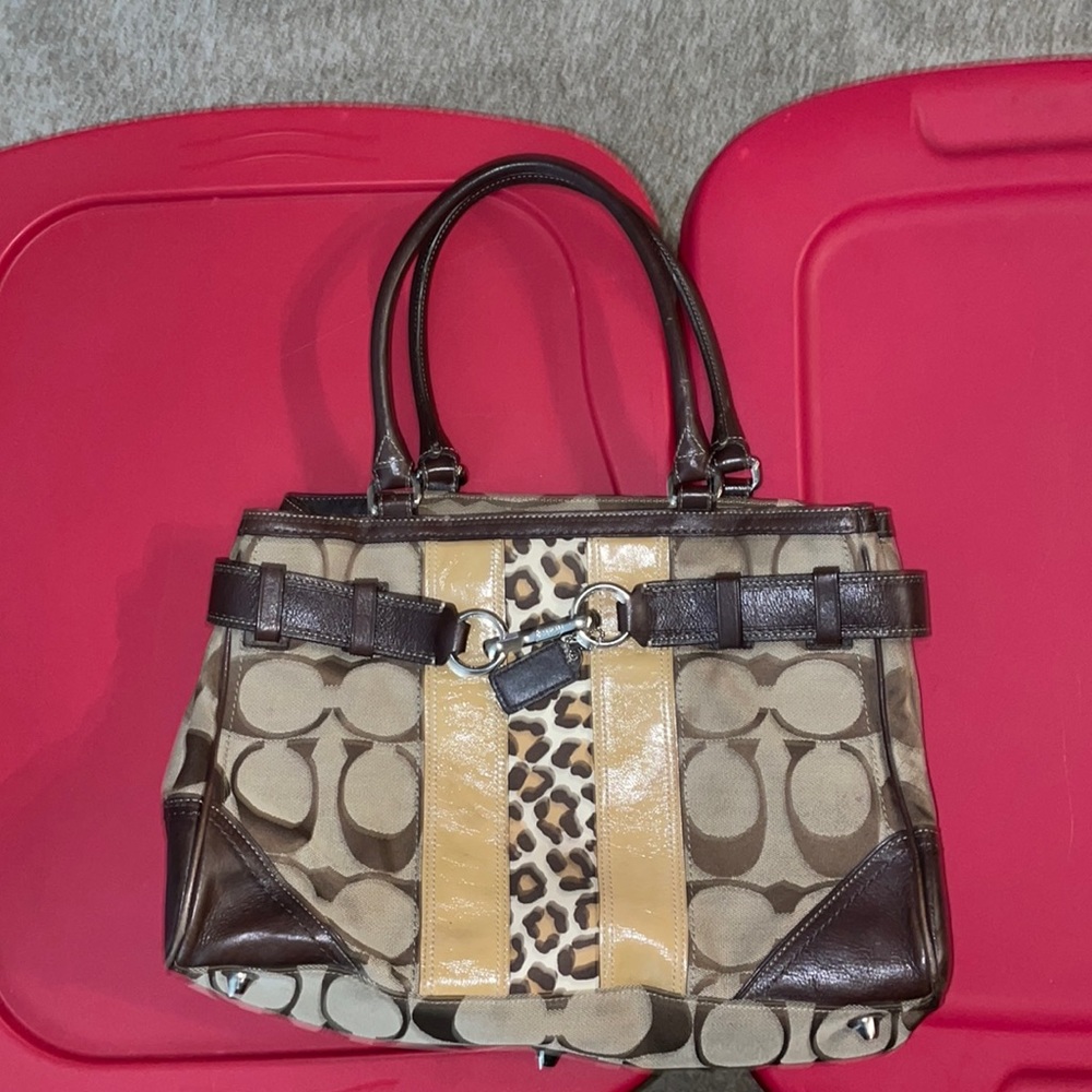 Coach Brown Logo Handbag